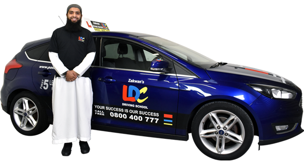 Zakwan Patel's driving school car